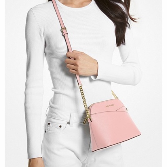 MICHAEL KORS
Jet Set Travel Medium Dome Crossbody Bag
Powder Blush 
NWT - Picture 2 of 16